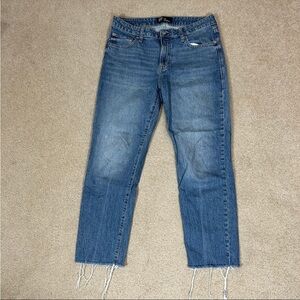 Gap high rise universal slim boyfriend blue jeans